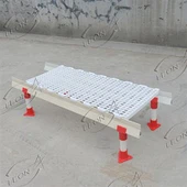 Plancher à lattes en plastique blanc